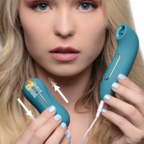 Huevo con empuje y estimulador de clitoris AG701