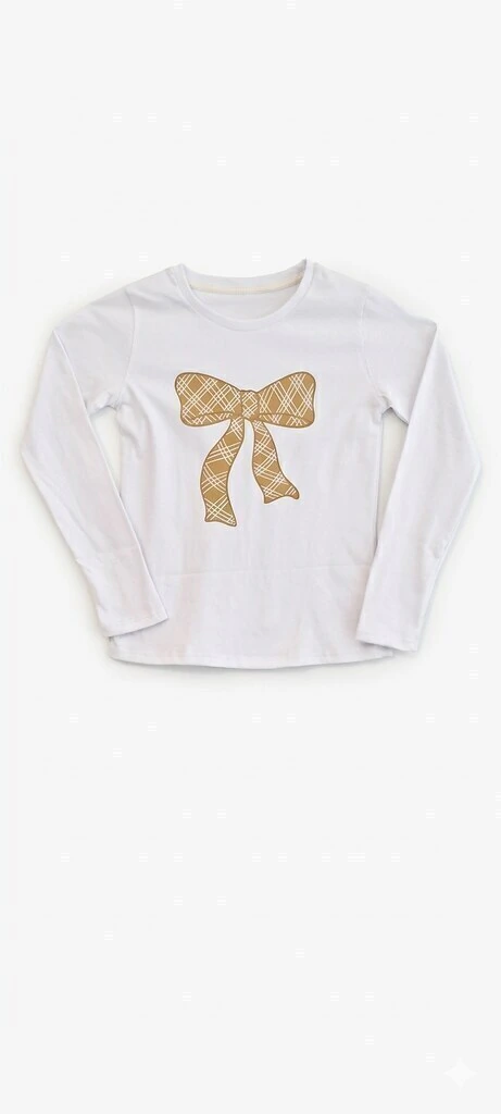Remera Moño jersey blanca À Croquer — imagen 2