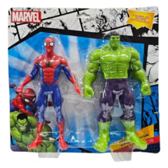 Figura Articulada Hulk & Spider Man Marvel - comprar online