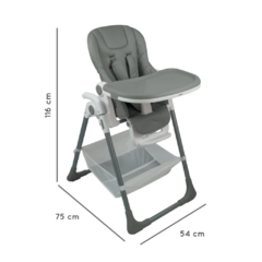 SILLA DE COMER SNACK GRIS