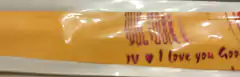 18 CINTAs FLUO NARANJA CLARO con corazones para estrellas de la suerte. - comprar online