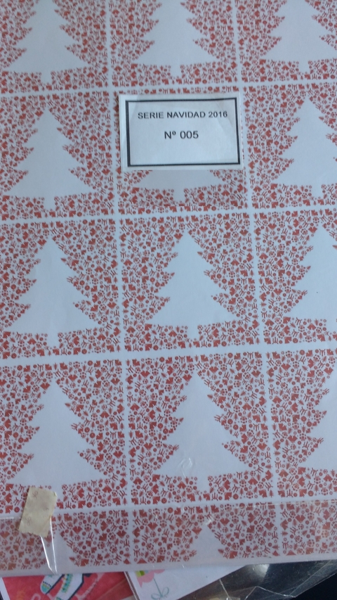 1 HOJA GRANDE PINOS BLANCOS n° 5- medida 41x29cm de 90g