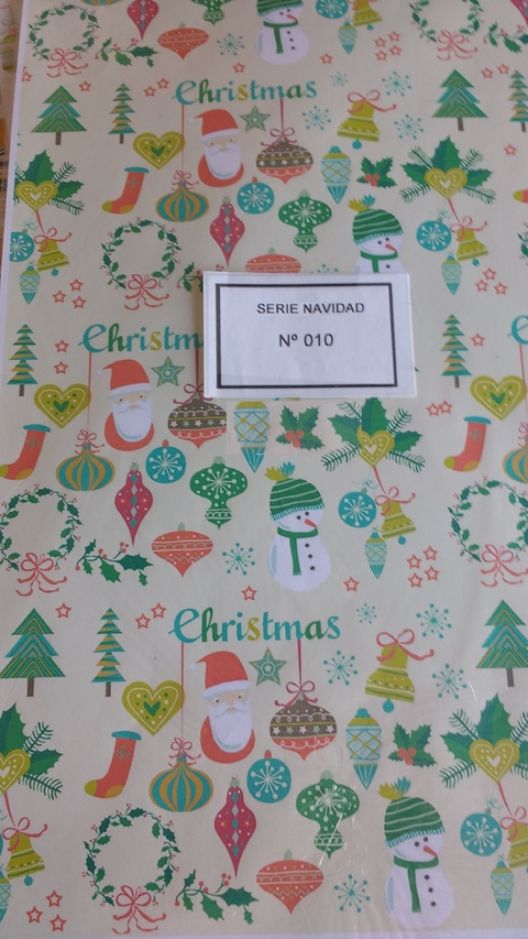 1 HOJA GRANDE CHRISTMAS n° 10- medida 41x29cm de 90g. Navideño