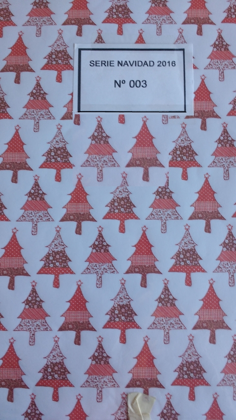 1 HOJA GRANDE PINOS ROJOS n° 3- medida 41x29cm de 90g