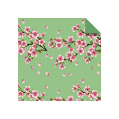 12 hojas CHERRY BLOSSOM 15x15cm- Bifaz. Marca Tuttle - tienda online
