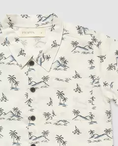 Camisa lino estampado (C ISLAND) en internet