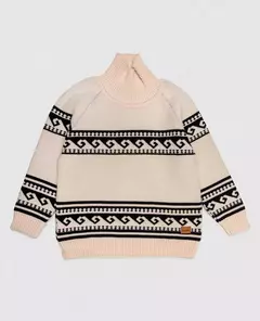 Sweater con cuello polera (S LAKE) - comprar online