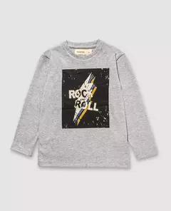 REMERA CON ESTAMPA CENTRAL (R ROLL)