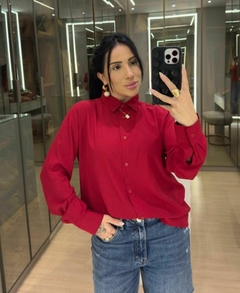 Camisa em viscose com elastano - comprar online