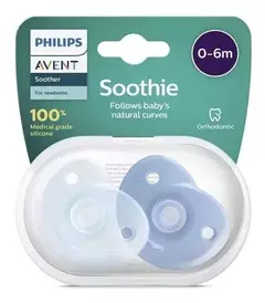 Chupetes Soothie Avent X2 Silicona 0-6 M - comprar online