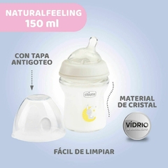 Mamadera NaturalFeeling Vidrio 0m+ Flujo lento 150 ml en internet
