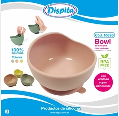 BOWL DE SILICONA CON SOPAPA DISPITA
