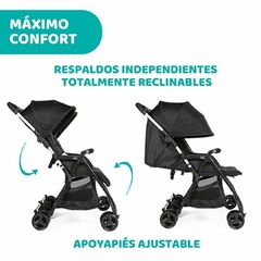 OHlalà Twin Chicco doble ultra liviano y ultra compacto - Caramelo Bebés 
