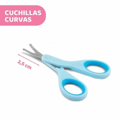 Tijeras con punta redondeada y borde de seguridad Chicco - Caramelo Bebés 