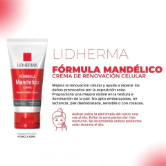 Mandelico Renovador Cedlular Facial x50ml Lidherma - comprar online
