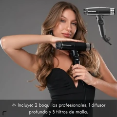 Imagen de Secador Pelo IQ Lite Max Black Liviano 1600 W Gama Profesional