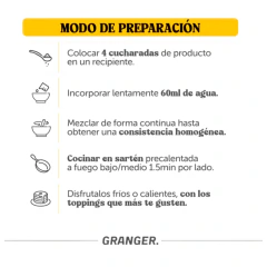 Pancake Proteico Salado Caprese Sin Gluten 300g Granger - comprar online