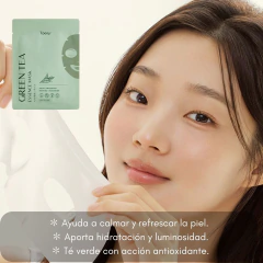 Máscara Facial Green Tea Humectante 1u Coony