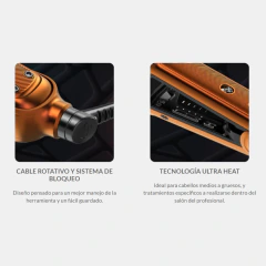Plancha Pelo Bravo Led Naranja 250°C Gama Profesional - comprar online