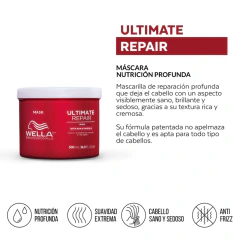 Ultimate Repair Máscara Capilar Nutrición Fuerza 500ml Wella en internet