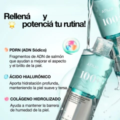Pdrn Hyaluron 100+ Booster Tonico Coreano Reparador 250ml Anua - comprar online