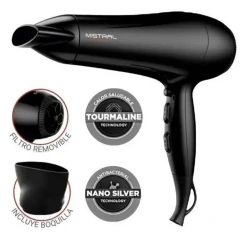 Secador Pelo Mistral Tourmaline Ion 2200w Gama Salón Exclusive en internet