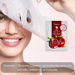 Imagen de Máscara Facial Granada Hidrata Antioxidante 1u Coony