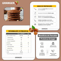 Pancakes Proteico Chocolate & Avellanas 300g Granger en internet