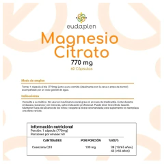Citrato De Magnesio 60 Caps. x100g Eudaplen en internet