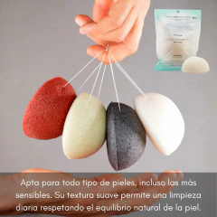 Esponja Facial Arcilla Blanca Pura Konjac - comprar online