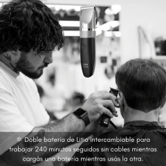 Corta Pelo Clipper Due Litio Inalámbrica 2 Baterias Gama Salón Exclusive - comprar online