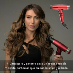 Secador Pelo IQ Lite Max Rojo Ultra Light Gama Profesional en internet