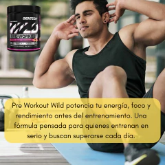 Pre Entreno Pre Workout Gentech Wild Energia Rendimiento 400 - comprar online