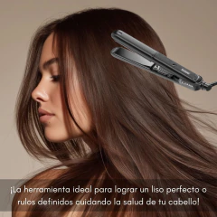 Plancha Pelo Bravo Led Black 250°C Gama Profesional - Zafirus