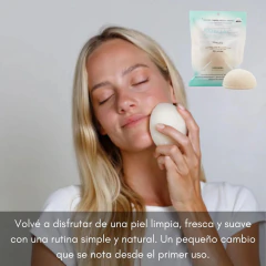 Imagen de Esponja Facial Arcilla Blanca Pura Konjac