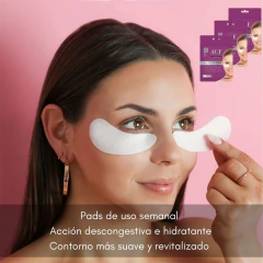 Kit x3 Pads Contorno Ojos Bolsas ojeras Hidrata Ilumina Acf - Zafirus
