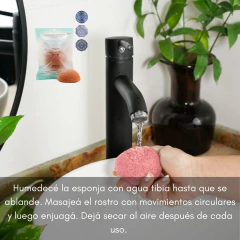 Esponja Facial Arcilla Rosa Konjac - tienda online