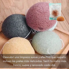 Esponja Facial Arcilla Amarilla Piel Atopica Konjac en internet