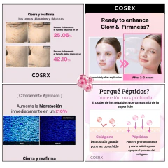 The Peptide Collagen Lifting Glow Máscara 3unid. Cosrx - Zafirus