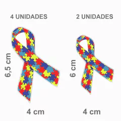10 Adesivos Símbolo Autista Para Carro Pcd - Rodrigo Adesivos