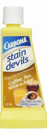 Tira Manchas - Removedor Carbona Stain Devils #8 - Café, chá, vinho e suco