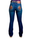 Calça Jeans Feminina Alabama Flare STRECH BORDADA na internet