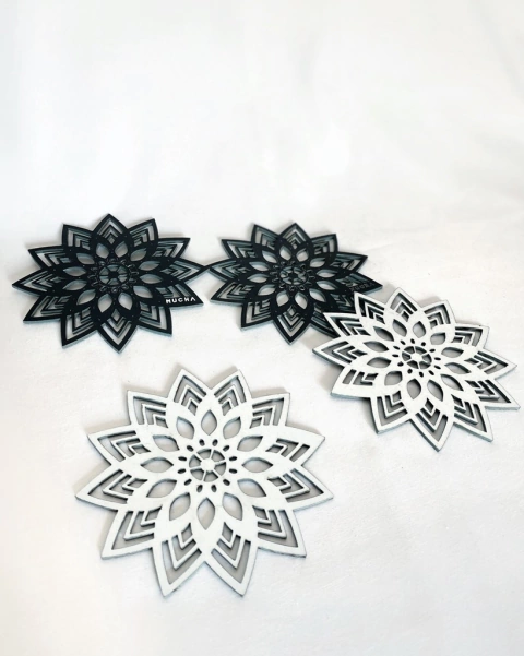 X4 Posavasos reversibles “Dalia”