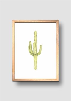 Cuadro Acuarela Cactus Saguaro - comprar online