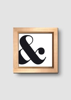 Cuadro Ampersand Negro - tienda online