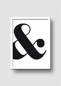 Cuadro Ampersand Negro - Memorabilia