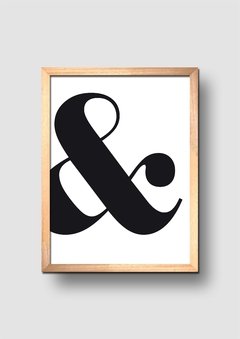 Cuadro Ampersand Negro - comprar online