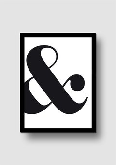 Cuadro Ampersand Negro en internet