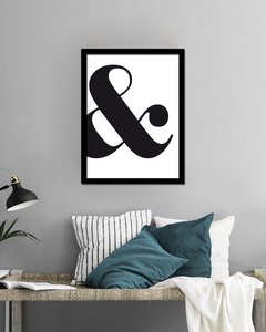 Cuadro Ampersand Negro