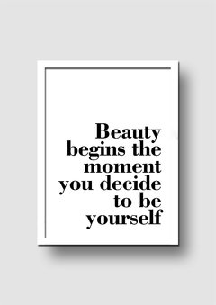 Cuadro Beauty Quote - Memorabilia